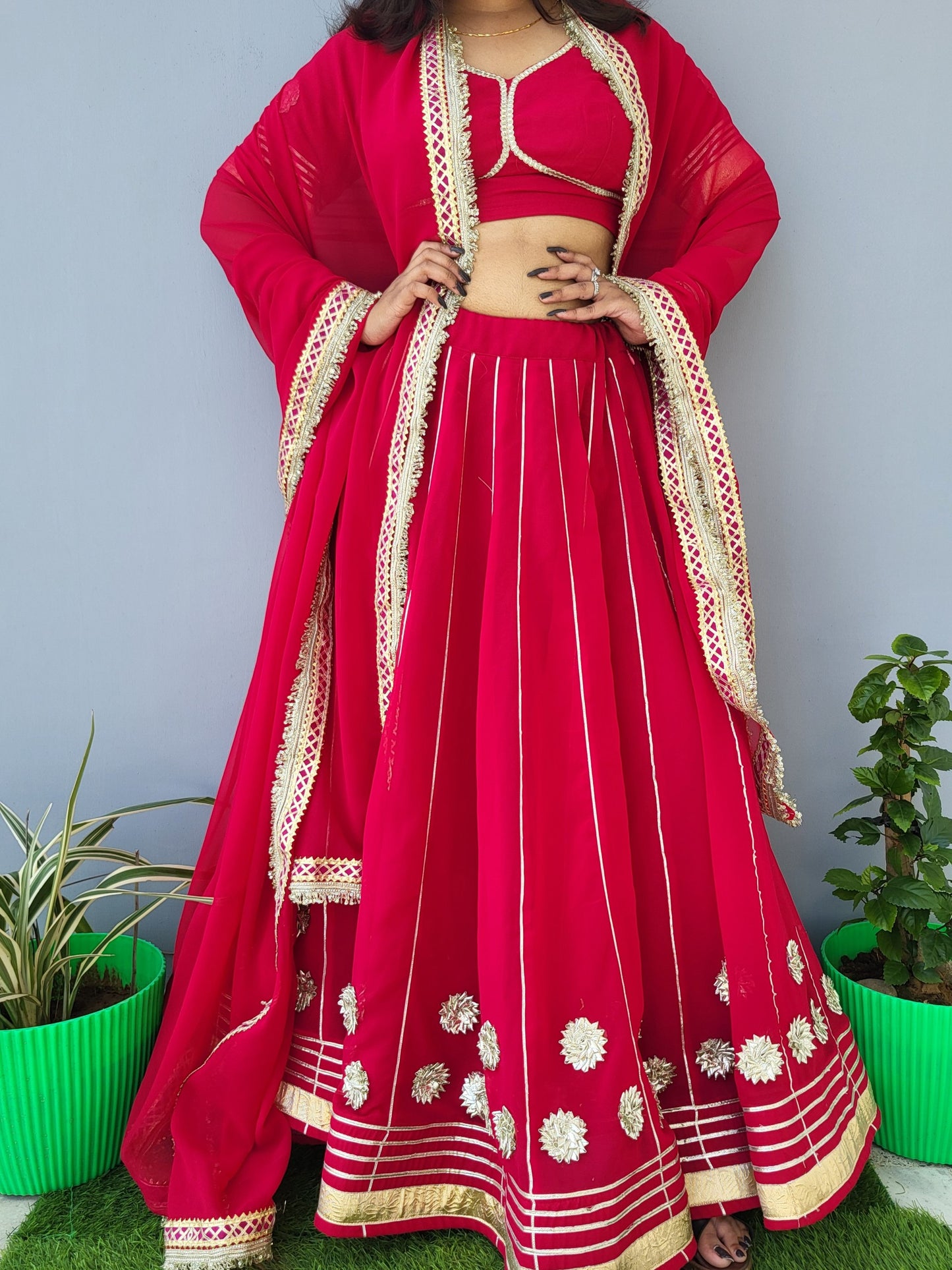 Royal Scarlet Majesty Lehenga